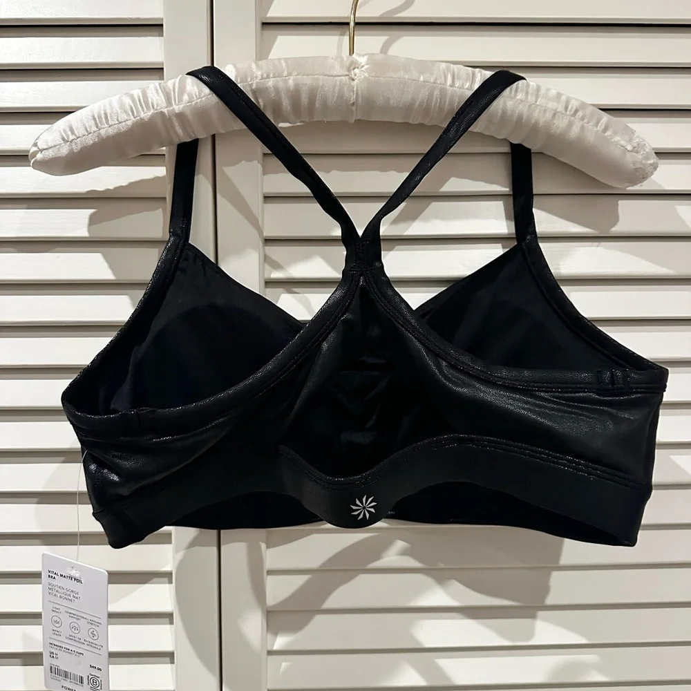NWT Athleta Vital Matte Foil Bra - Picture 3 of 4